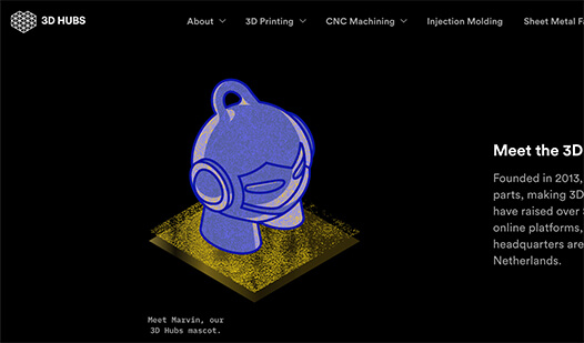 Marvin, de Protolabs Network 3D-geprinte mascotte