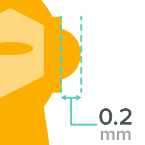 SLS design rule: Minimum detail size