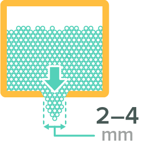 SLS design rule: Escape holes