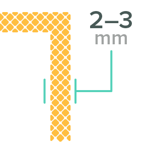 SLS design rule: Wall thickness