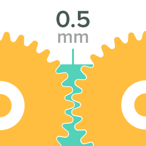 SLS design rule: Moving or interlocking parts