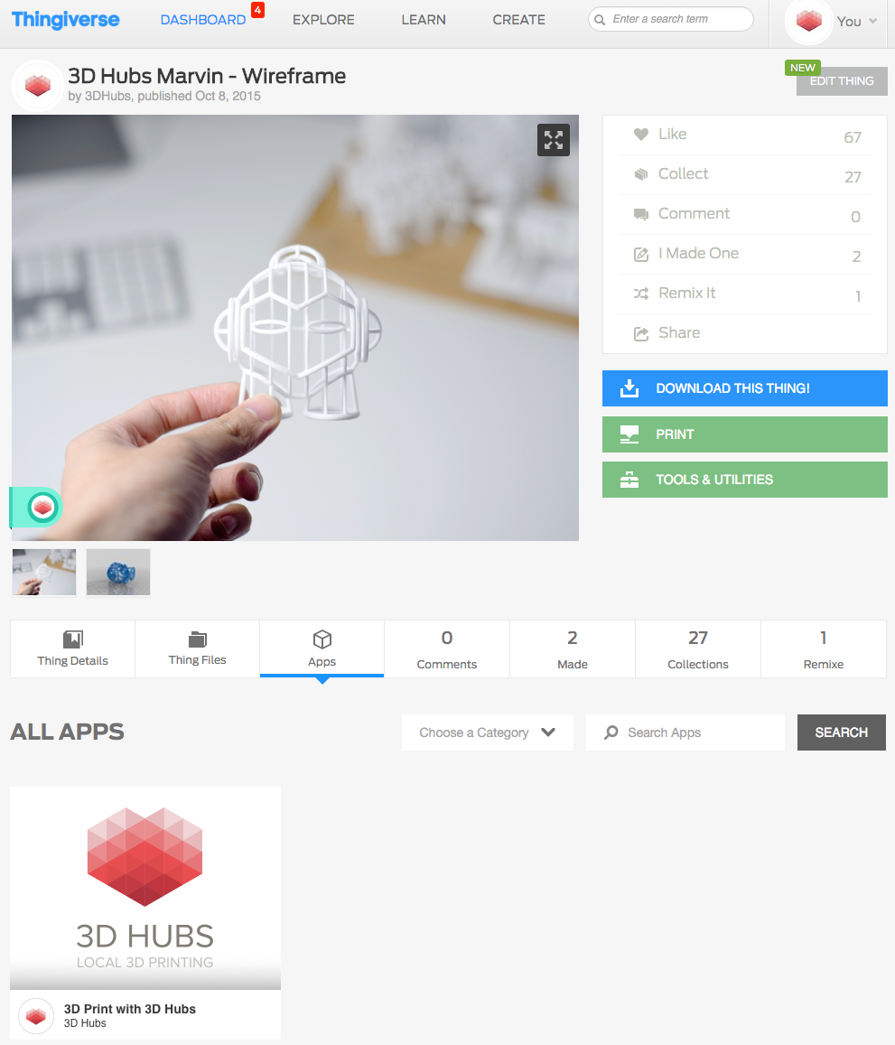 print button