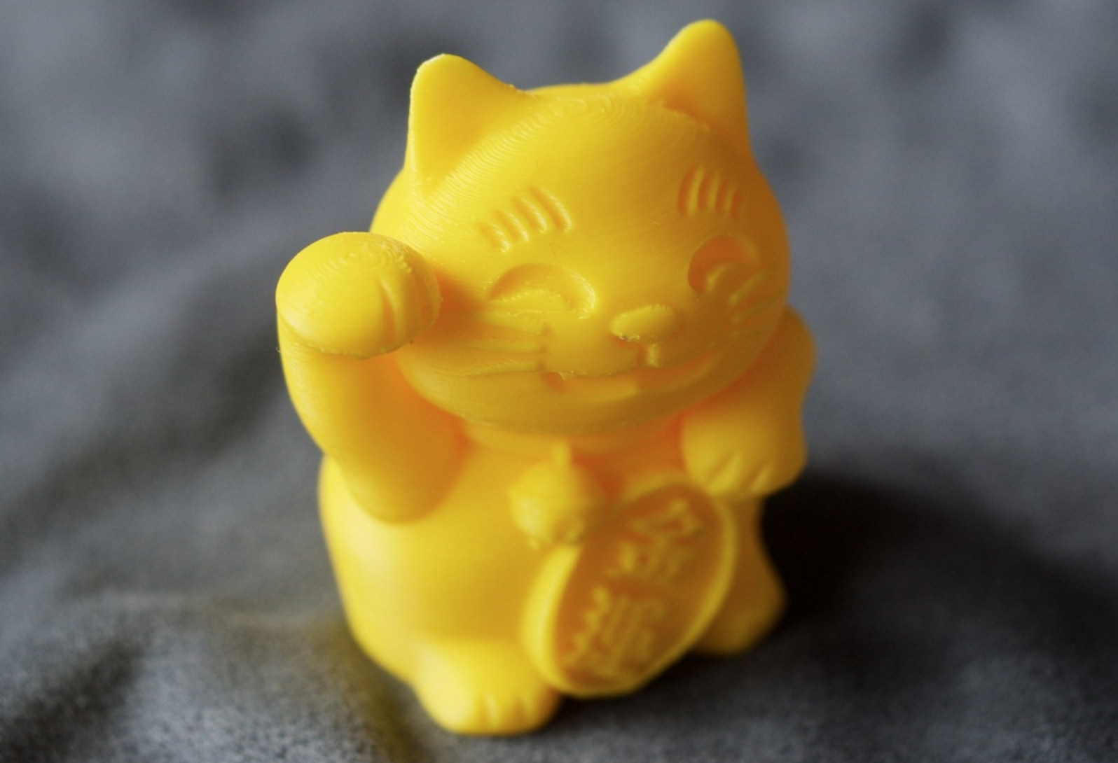 Japanese Lucky Cats  3D  Printed  3D  Design 3D  Hubs Talk