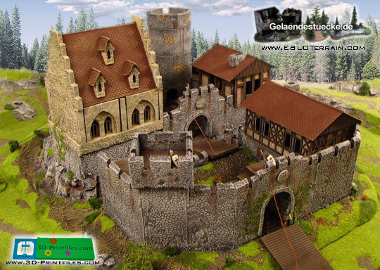 [Kickstarter] 3D printable modular castle/fortress and forts for Wargames / Tabletop  Aufmacher