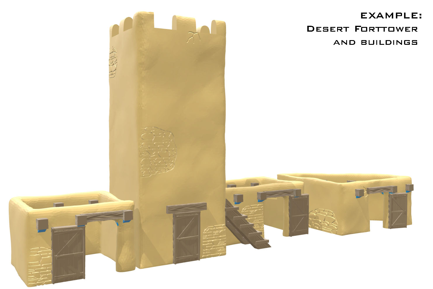 [Kickstarter] 3D printable modular castle/fortress and forts for Wargames / Tabletop  Fortbuildings