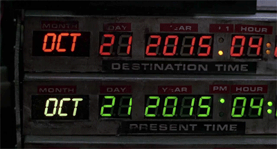 Image result for back to the future time circuits animated moving gif