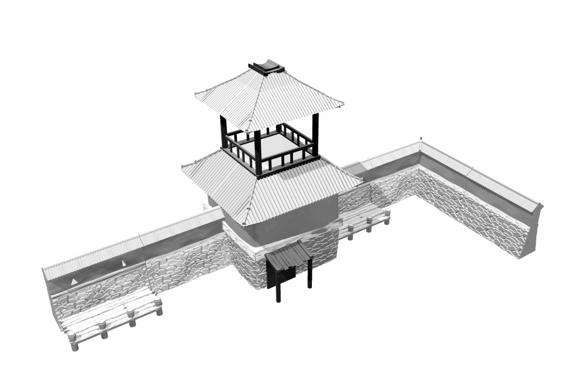 [Kickstarter] 3D printable modular castle/fortress and forts for Wargames / Tabletop  Previewjpnwalltower