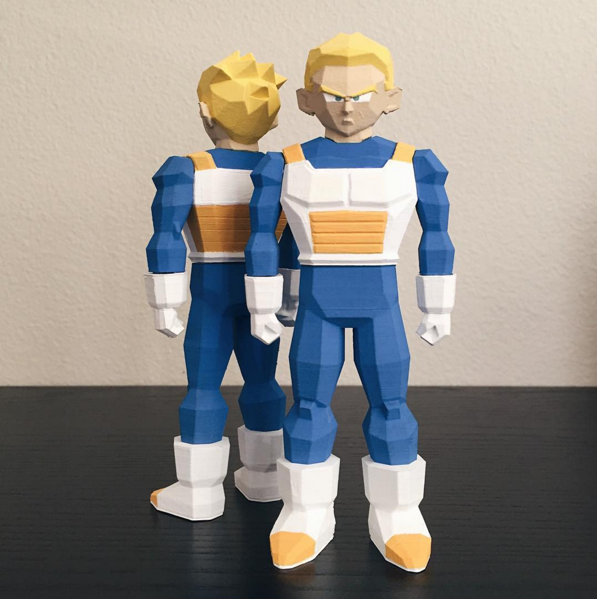 3D Printed Low Poly Vegeta from Dragon Ball Z - Show and tell - Talk Manufacturing | 3D Hubs