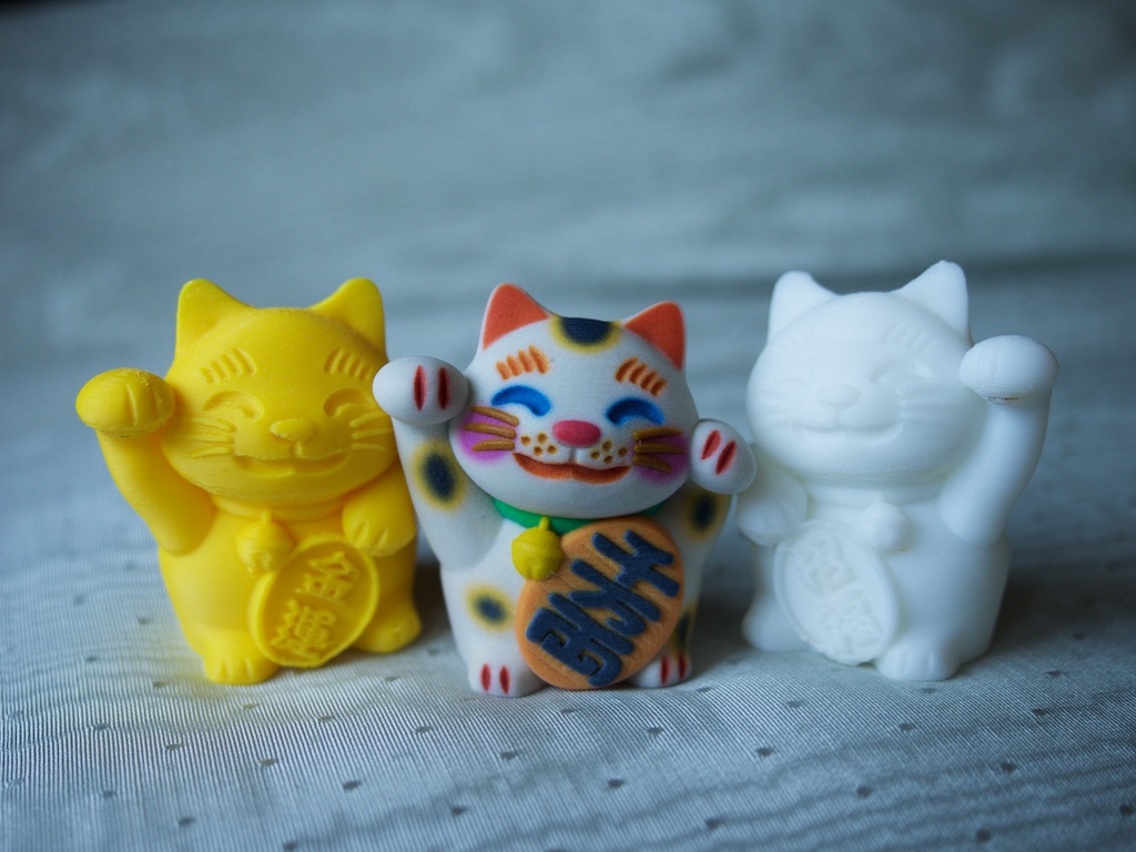 Japanese Lucky Cats  3D  Printed  Show and tell Talk 