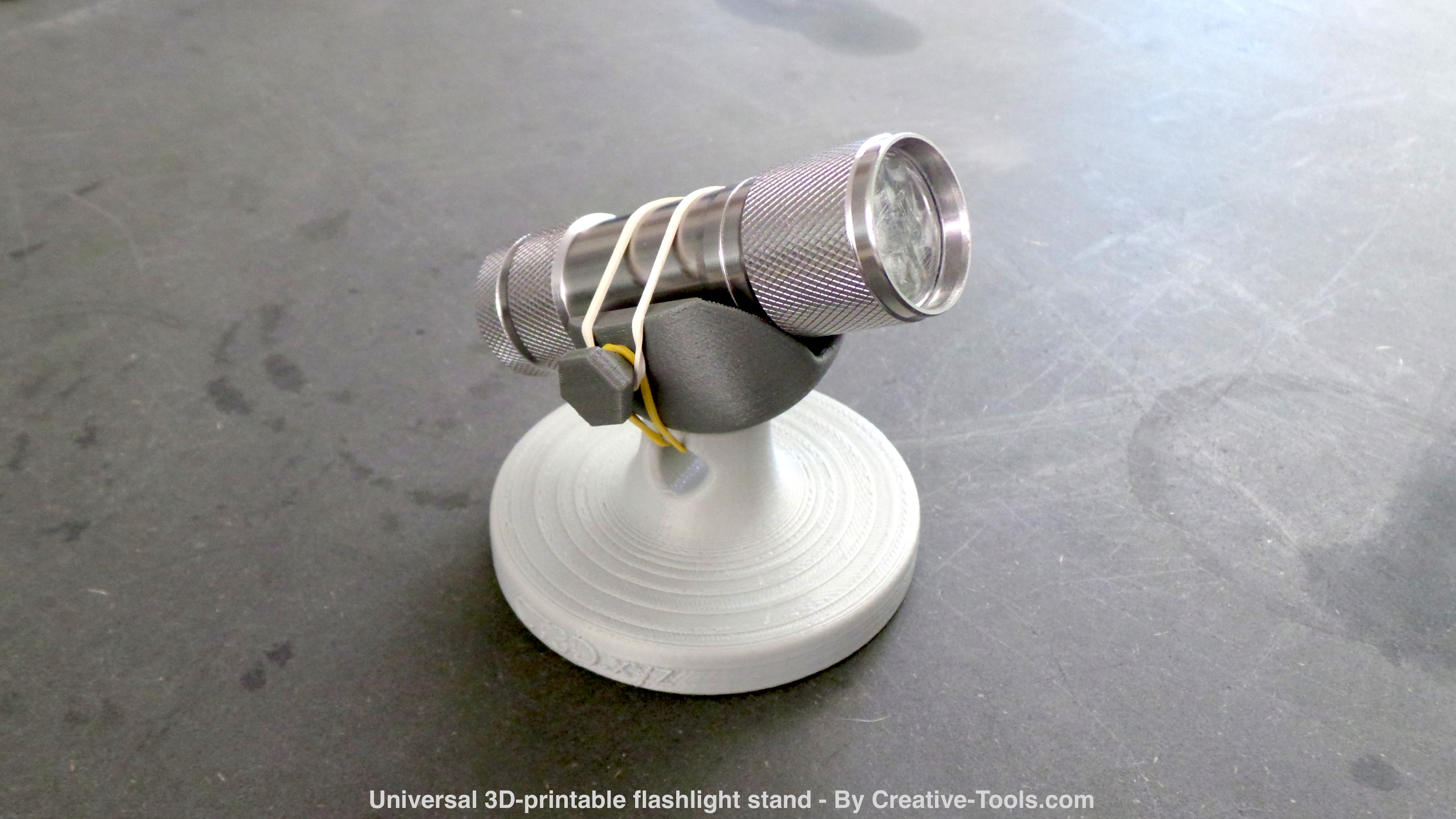 Universal 3Dprintable flashlight stand 3D Printers Talk